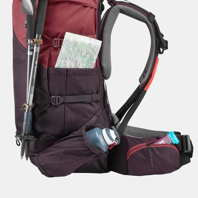 Decathlon Forclaz - Mochila Forclaz MT100 Easyfit Feminina de 50 litros para Mochilão