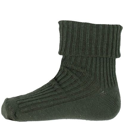 Minymo Socken - 3er-Pack - Green - Rib