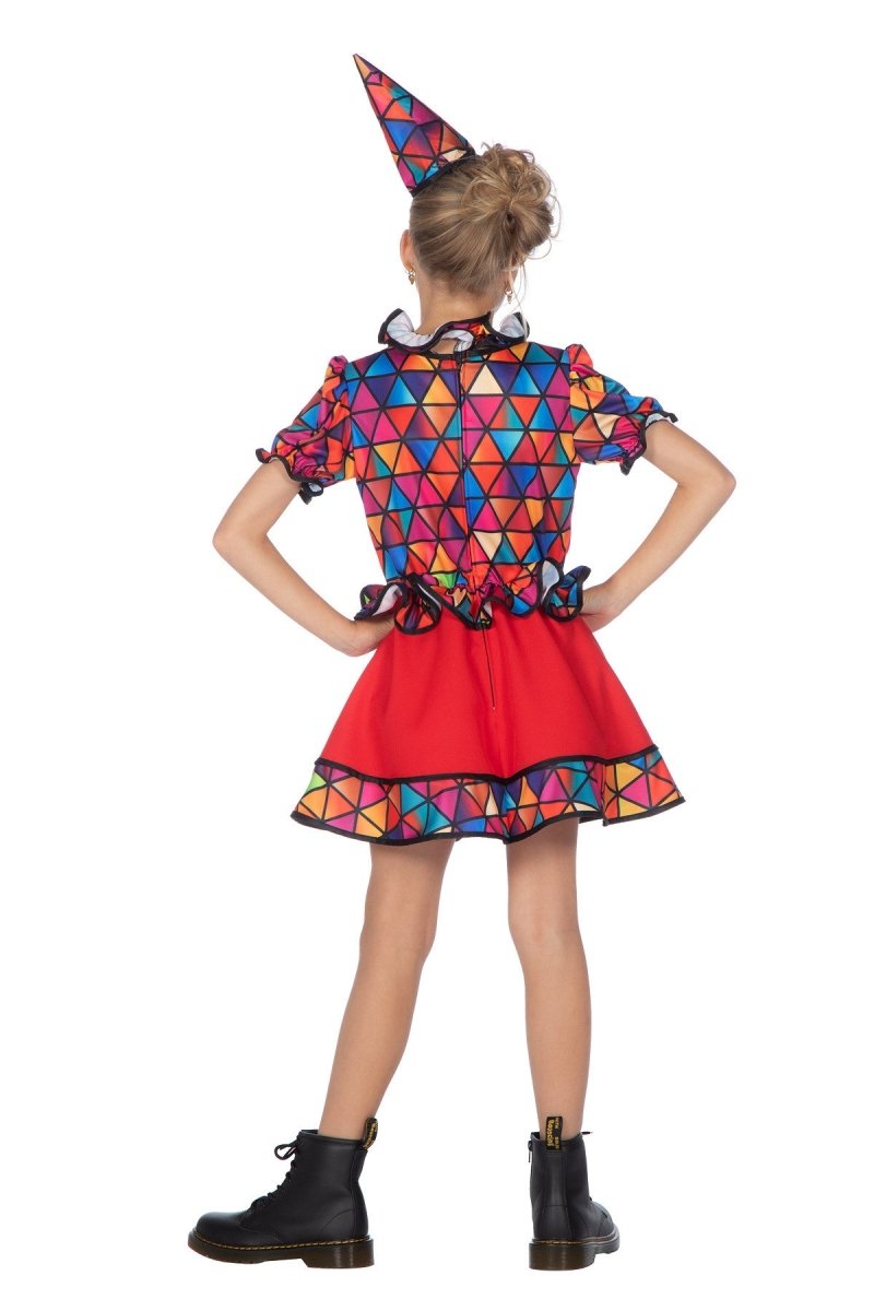 Clown Jurk Gekleurd Meisje