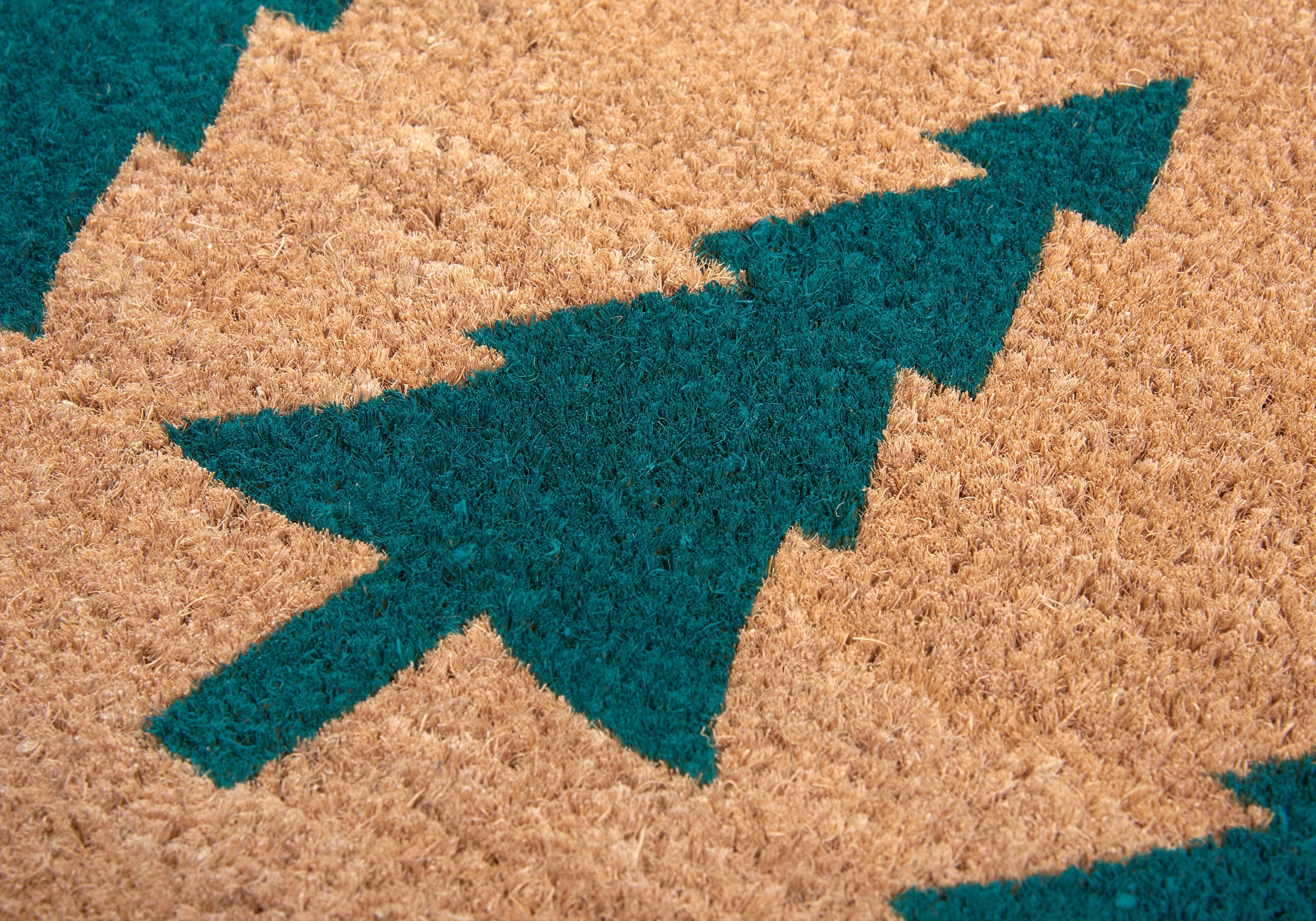 HANSE Home Fussmatte »Mix Mats  Kokos Pine Trees, Türmatte« rechteckig 15 mm Höhe Weihnachten, Schmutzfangmatte, Outdoor, Rutschfest, Innen, Kokosmatte