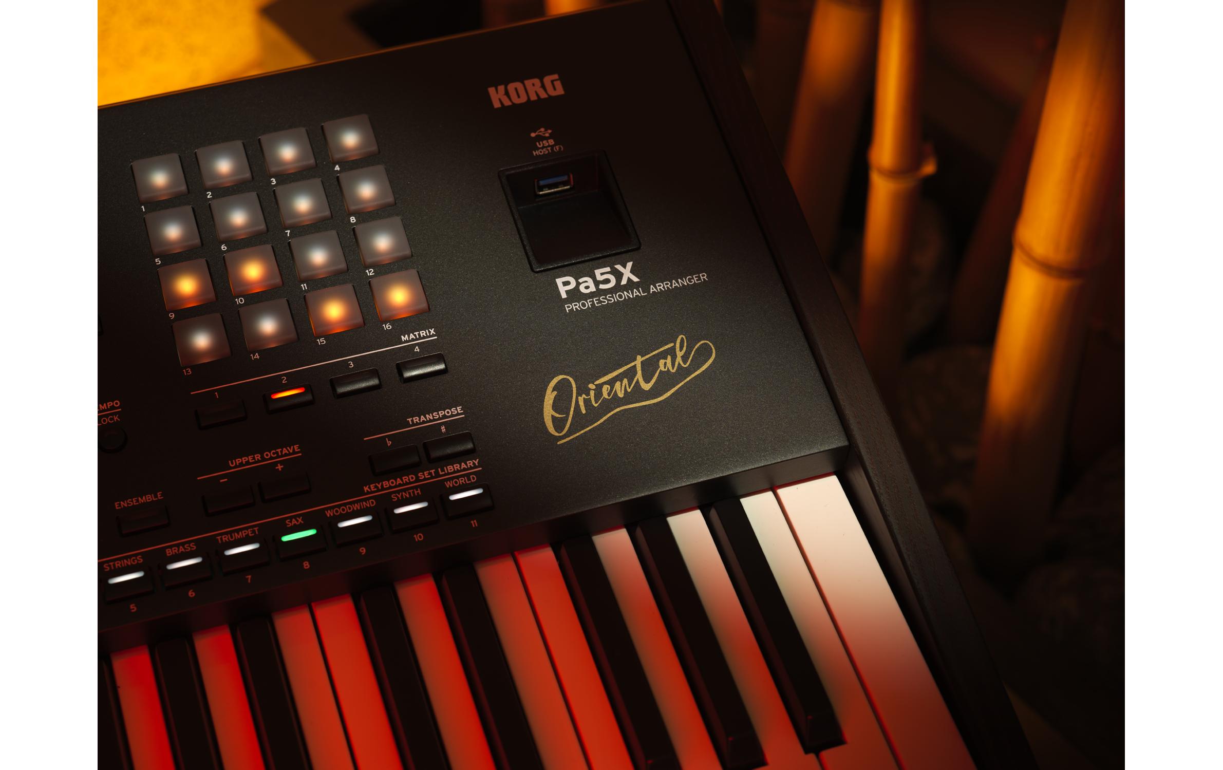 Keyboard Pa5X 76 Oriental<br>Keyboard mit 76 Tasten aus der Arranger-Serie