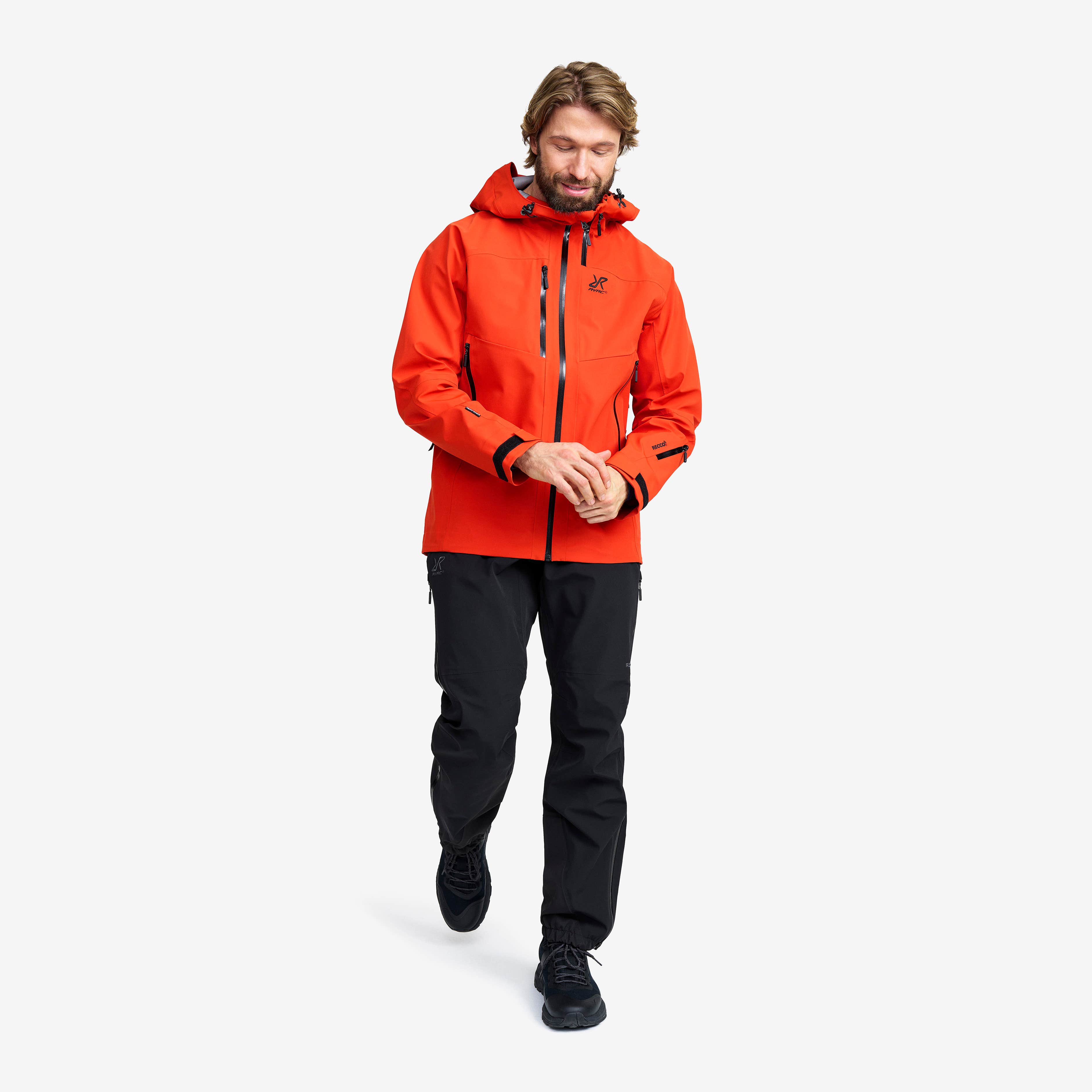Cyclone 3L Shell Jacket Herre Pureed Pumpkin