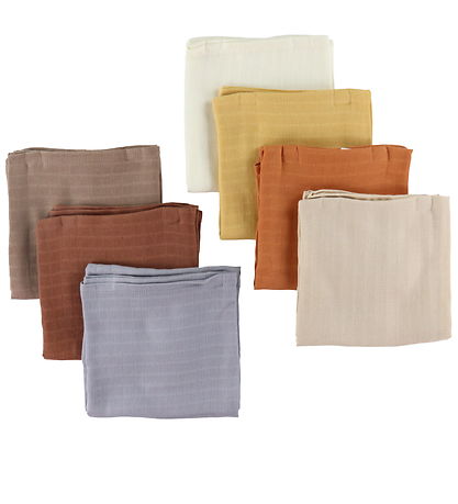 Sebra Spucktücher - 75x75 - 7er-Pack - Fleißige Bauherren