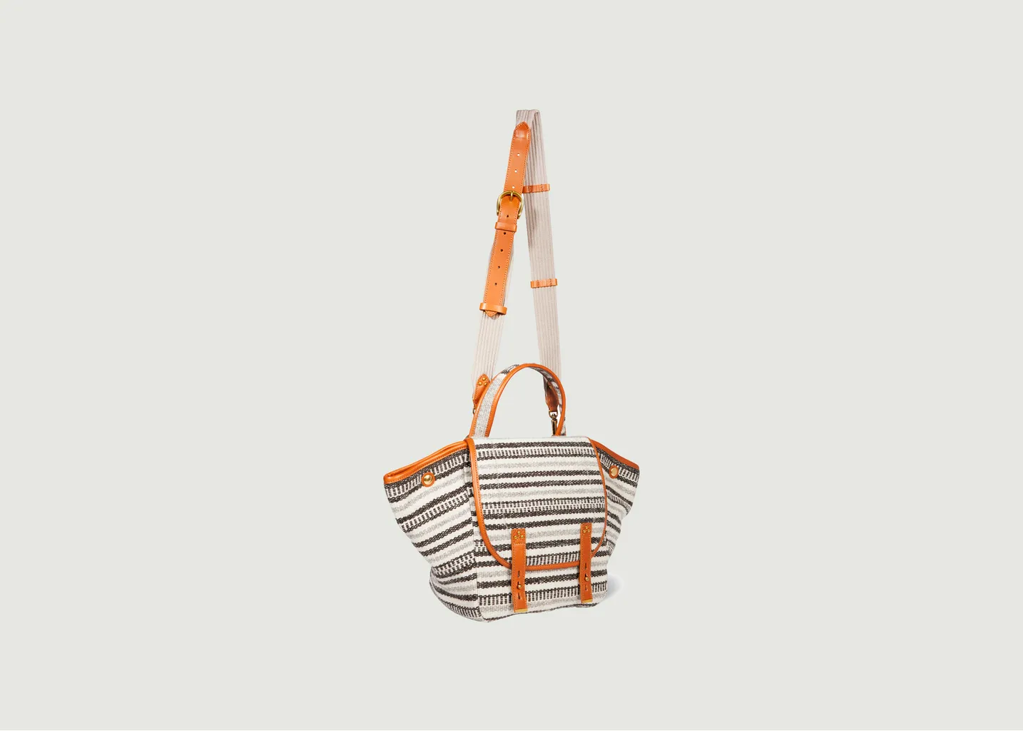 Sac cabas en laine et cuir Stan Panier M Jérôme Dreyfuss
