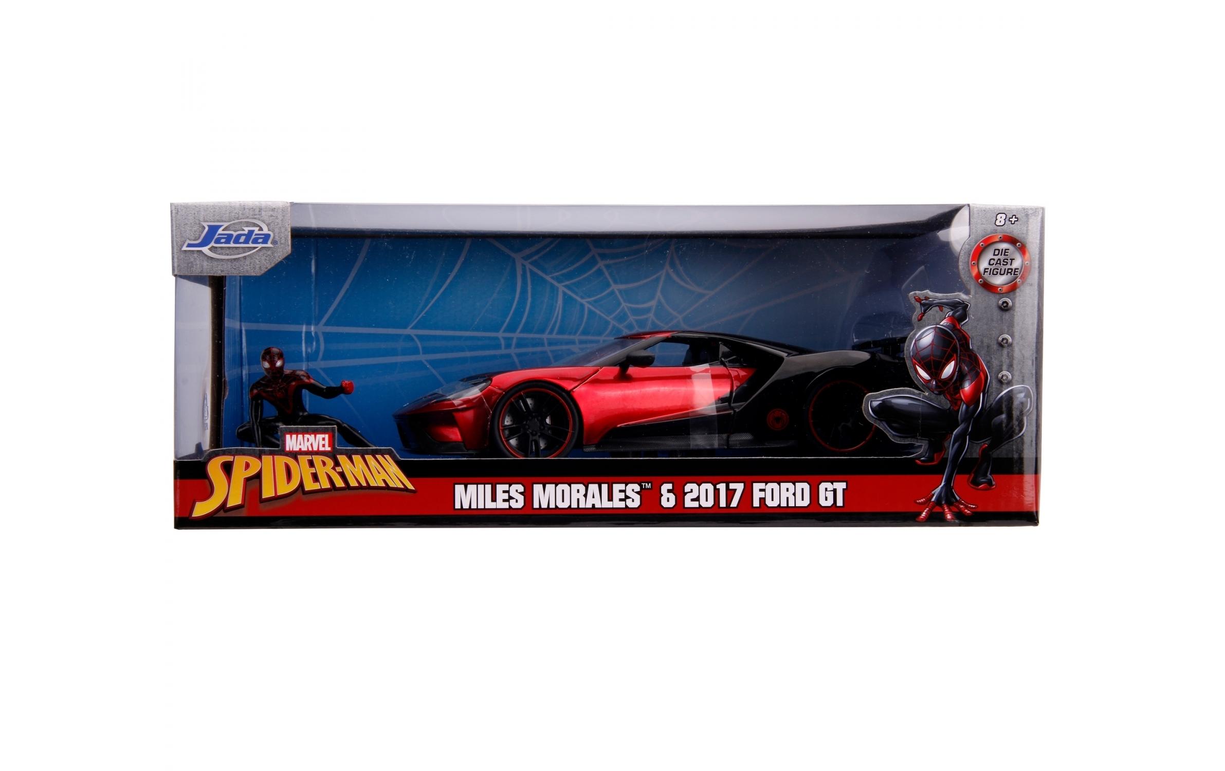 Sportwagen Marvel Miles Morales 2017 Ford GT 1:24Miles Morales 2017 Ford GT Sammlermodell im Massstab 1:24