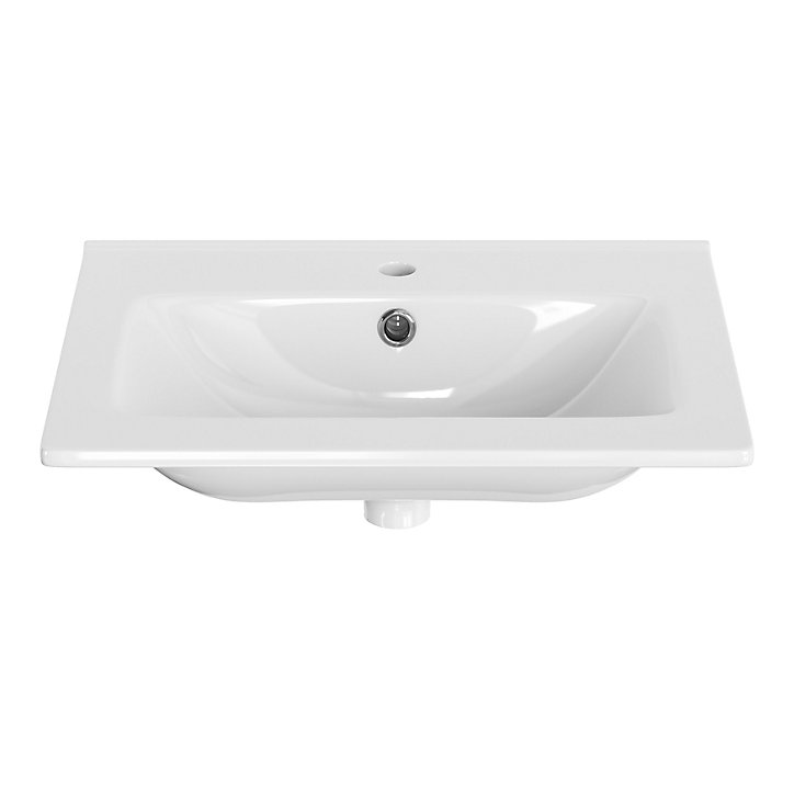Plan vasque céramique blanc Pyxis 60 cm