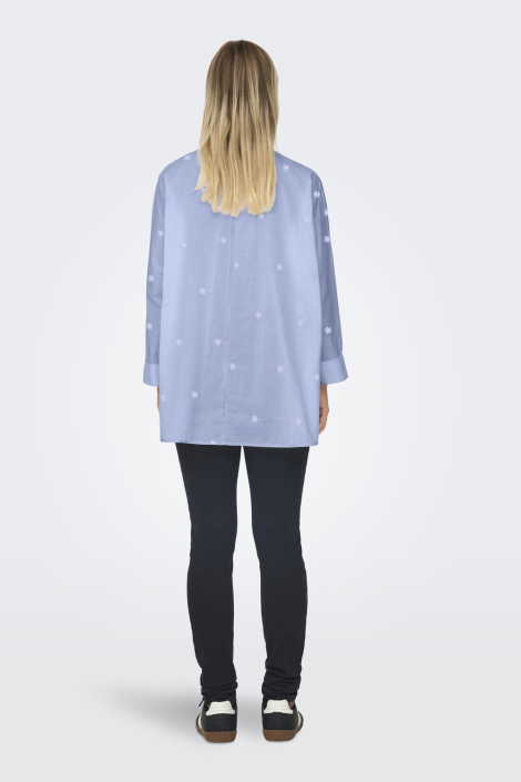 Only blauwe dames blouse