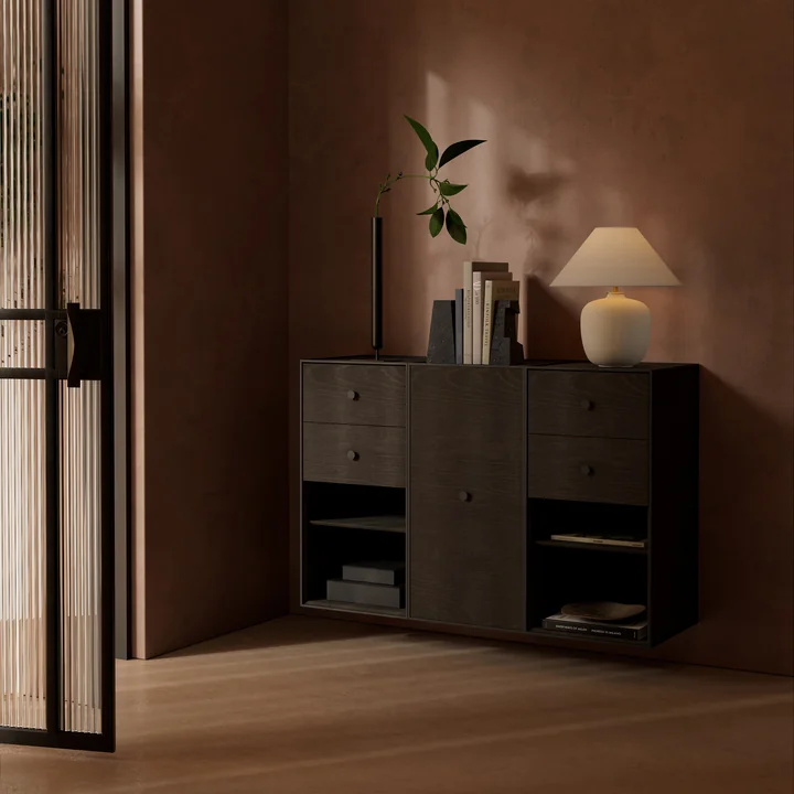 Audo - Frame Regalmodul 70 inkl. Schublade, dunkelgrau