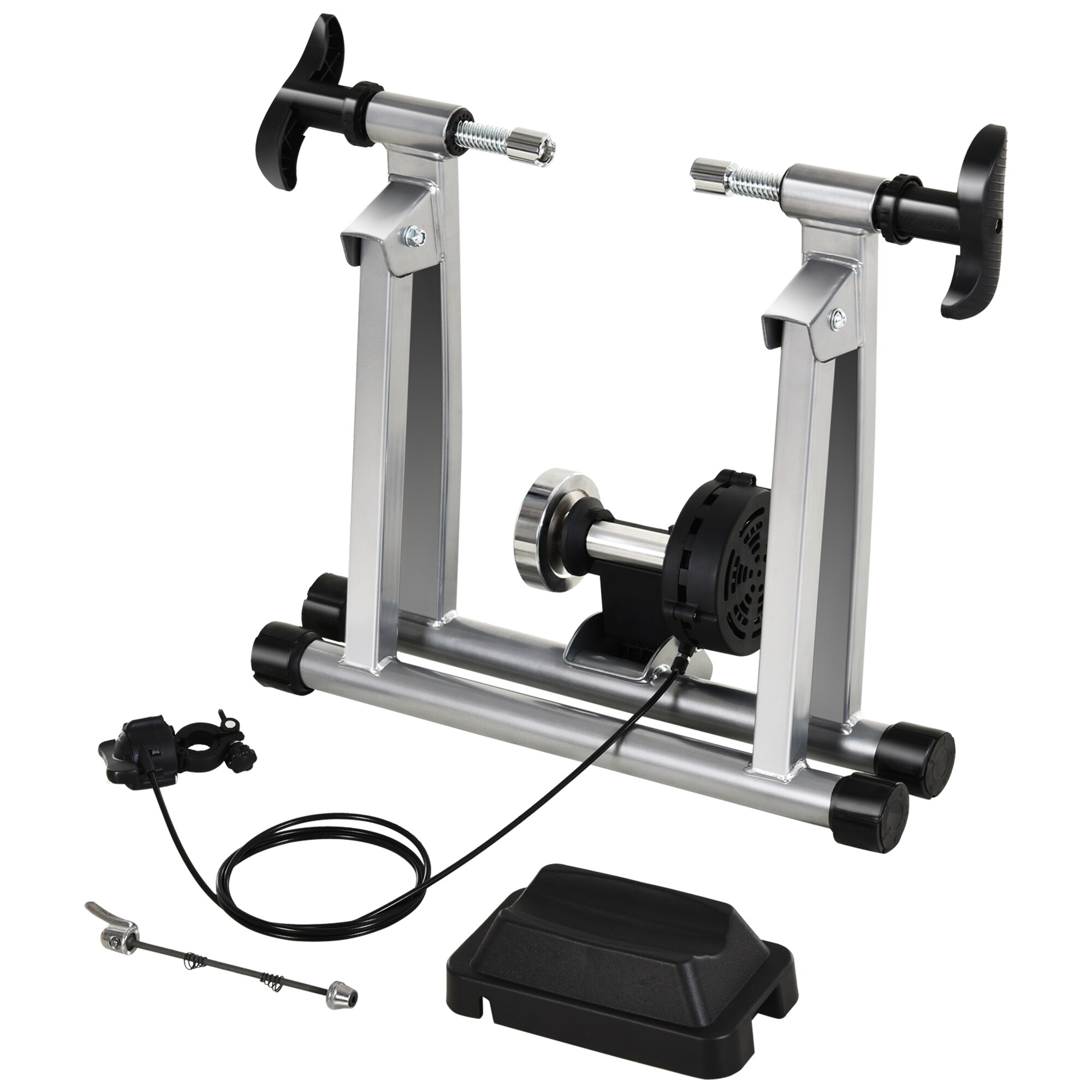 HOMCOM Heimtrainer mit Magnetbremse silber 47,2 x 54,5 x 39,1 cm (LxBXH)