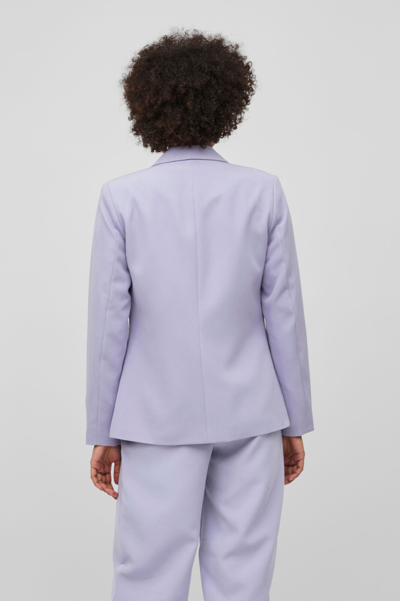 Blazer clássico de manga comprida - Roxo