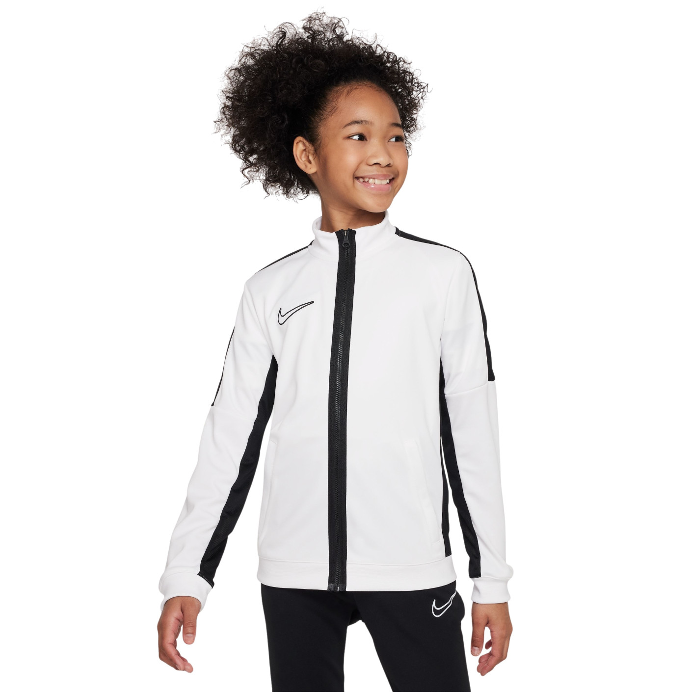 Nike Dri-FIT Academy 23 Trainingsjack Full-Zip Kids Wit Zwart