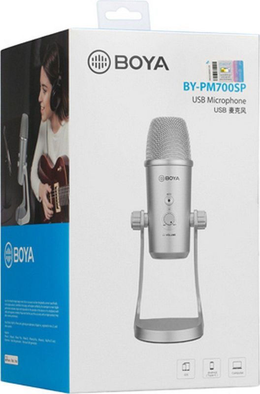 Boya - BY-PM700SP - Microfoon - Zwart - USB - Professioneel