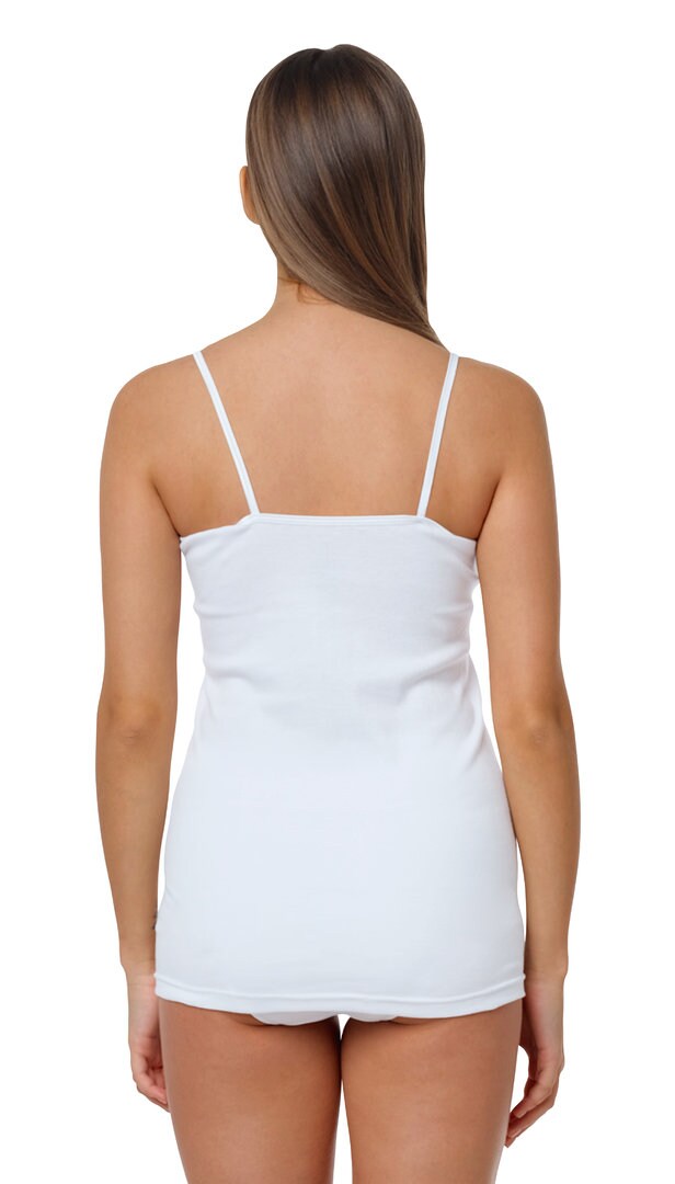 Yenita® Damen Unterhemden 4 Stück, aus Baumwolle