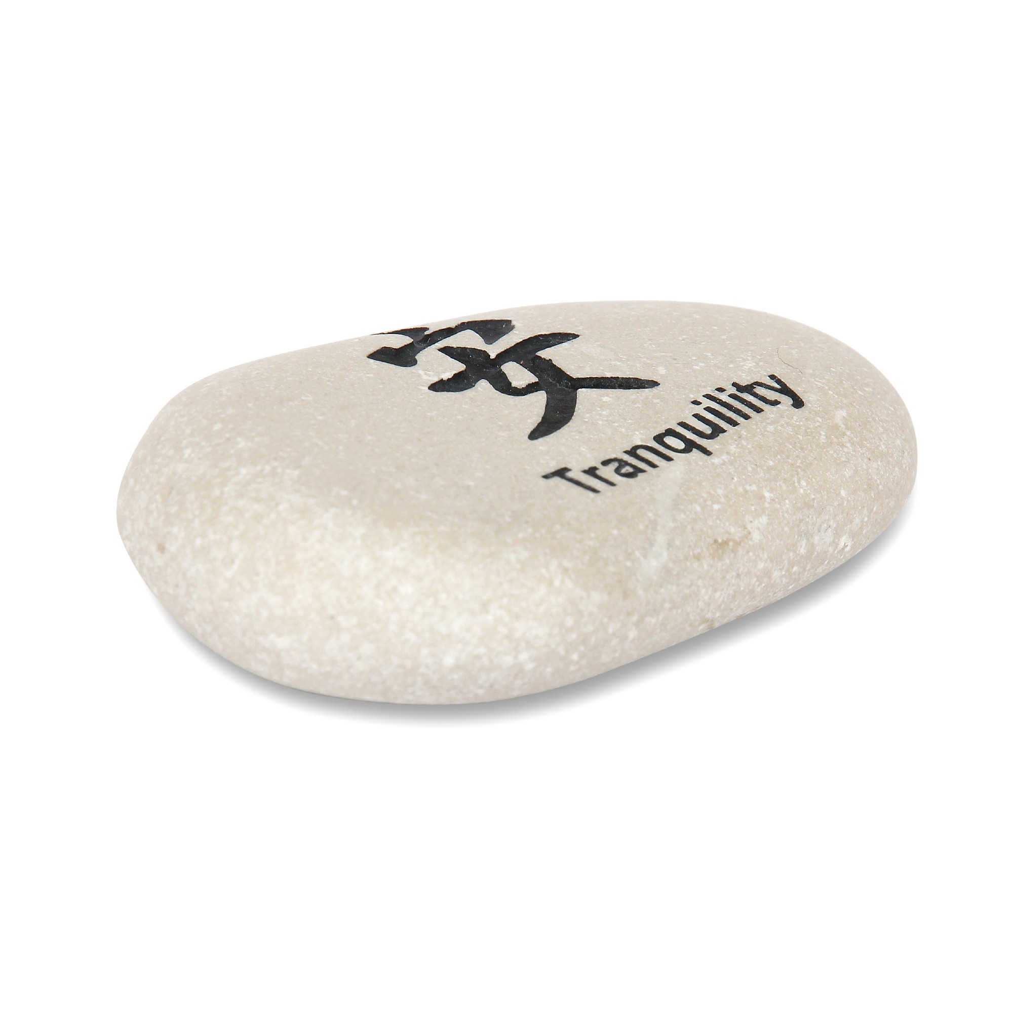 Flusskieselstein 'Tranquility', weiß, T 8 cm, B 8 cm von fischer's lagerhaus