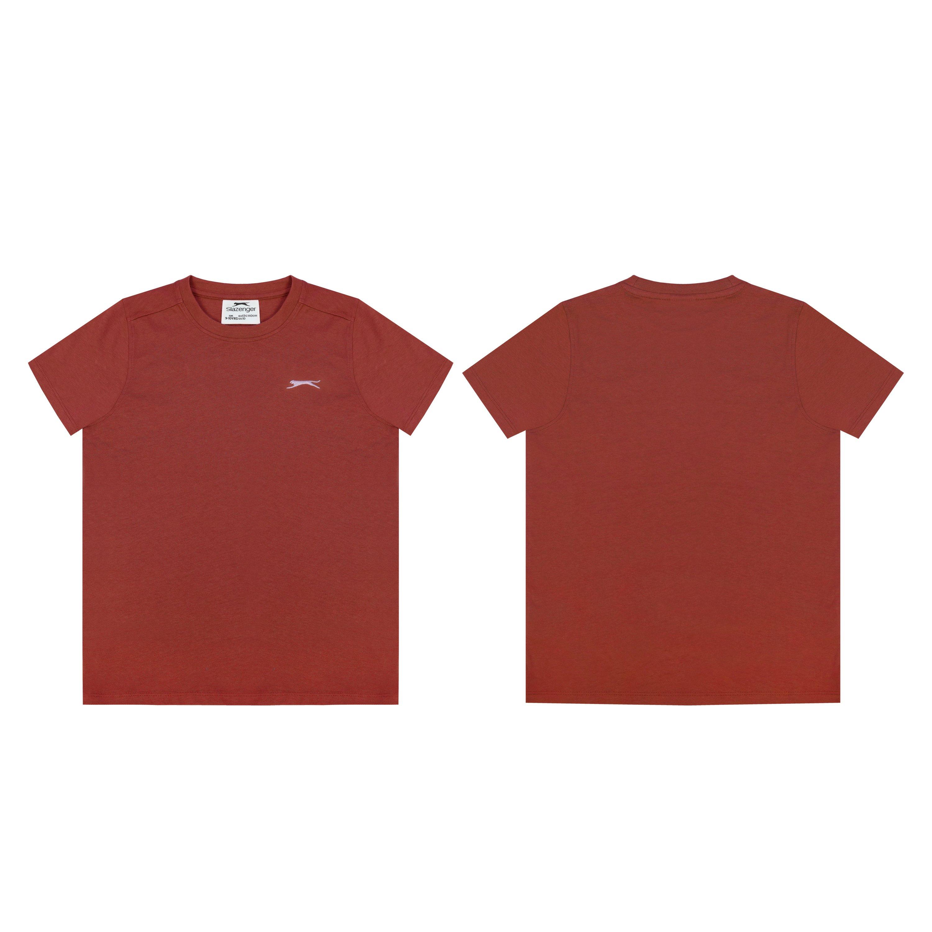 Slazenger Junior Boys Plain Tee shirt