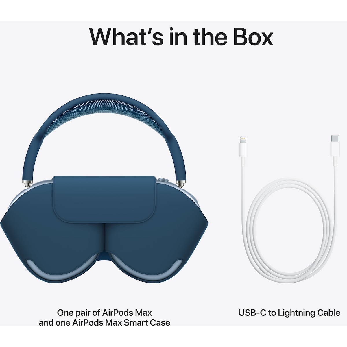 Apple AirPods Max trådløse around-ear hodetelefoner (himmelblå)