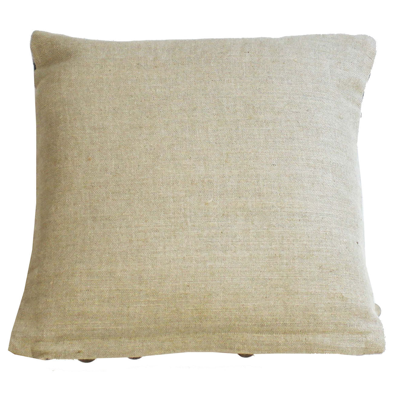 En Fil d'Indienne Housse de Coussin Gipsy Tie & Dye jaune ocre - 40x40 cm