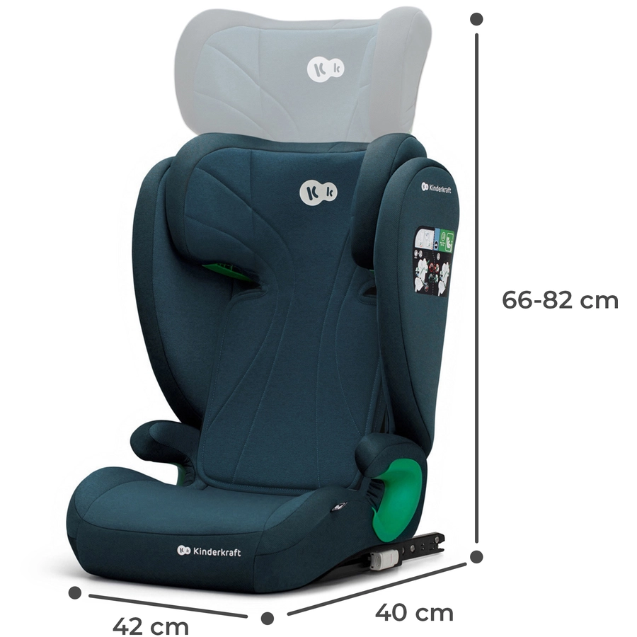 Kinderkraft Kindersitz Junior Fix i-Size harbor blue