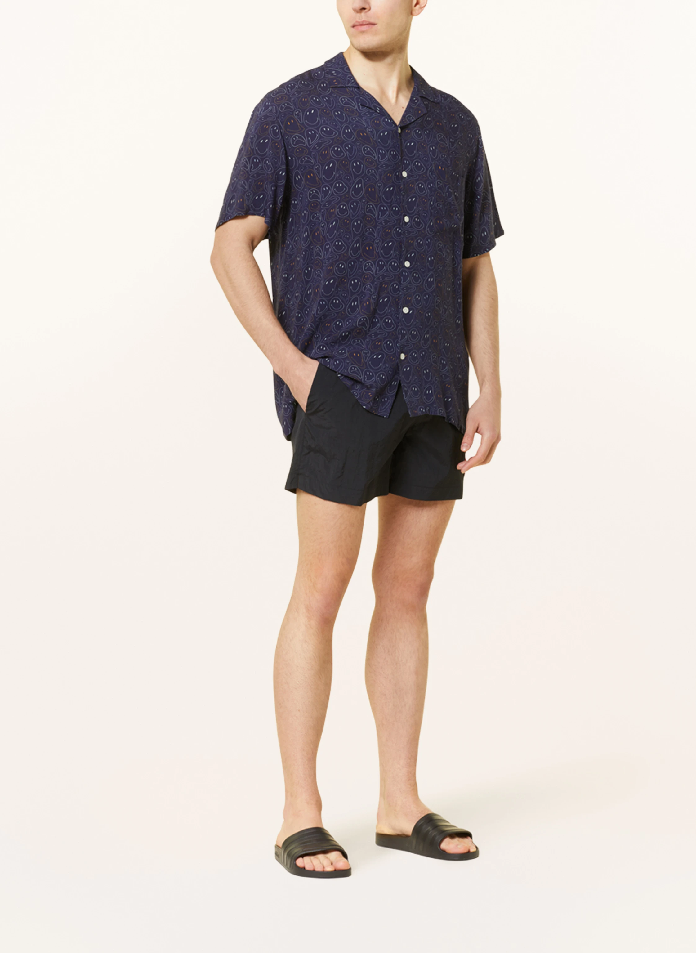 arrels BARCELONA Resorthemd BLUE SMILEY × SMILEY Regular Fit