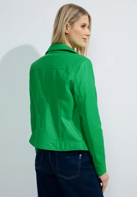 Coole Bikerjacke - celery green