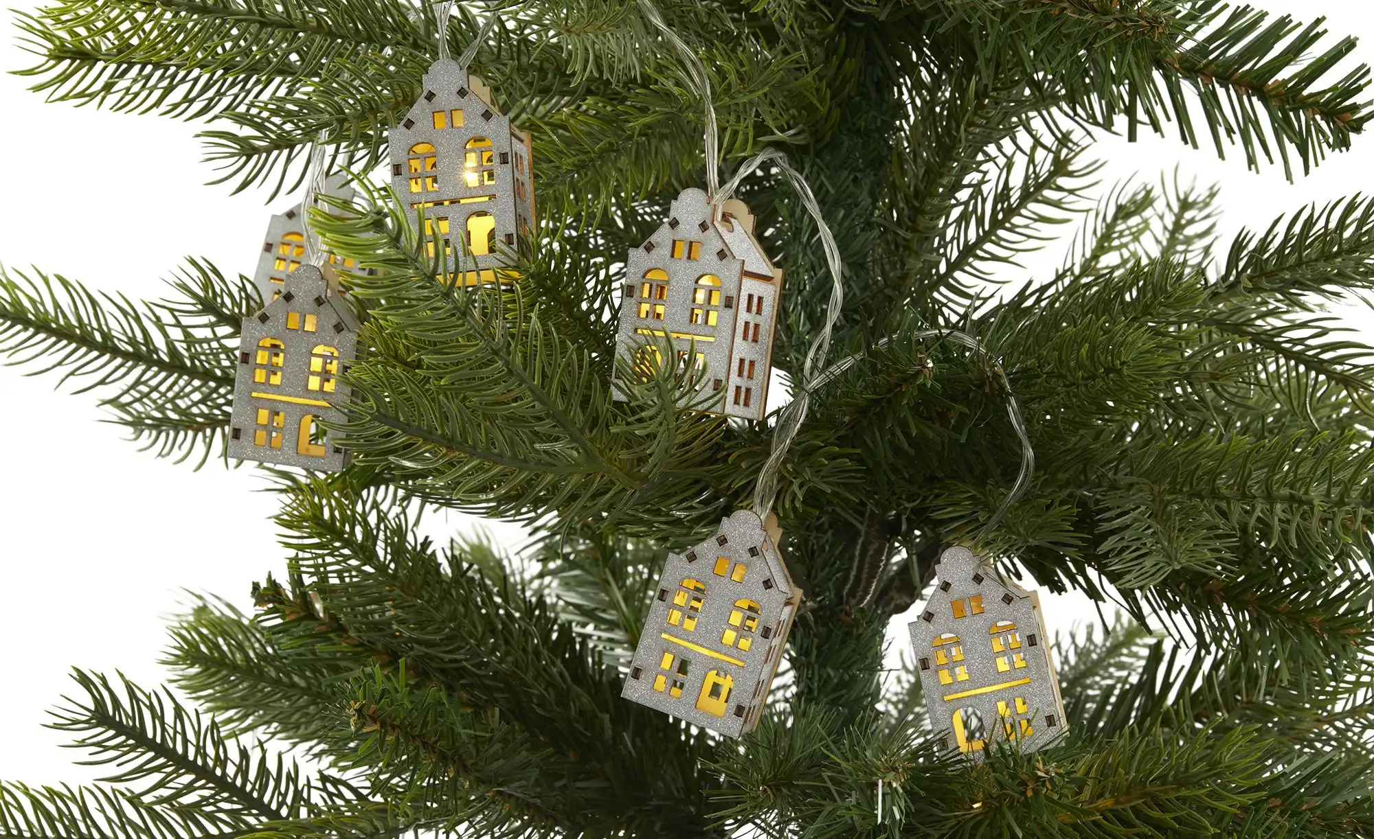 LED Häuserlichterkette, sortiert