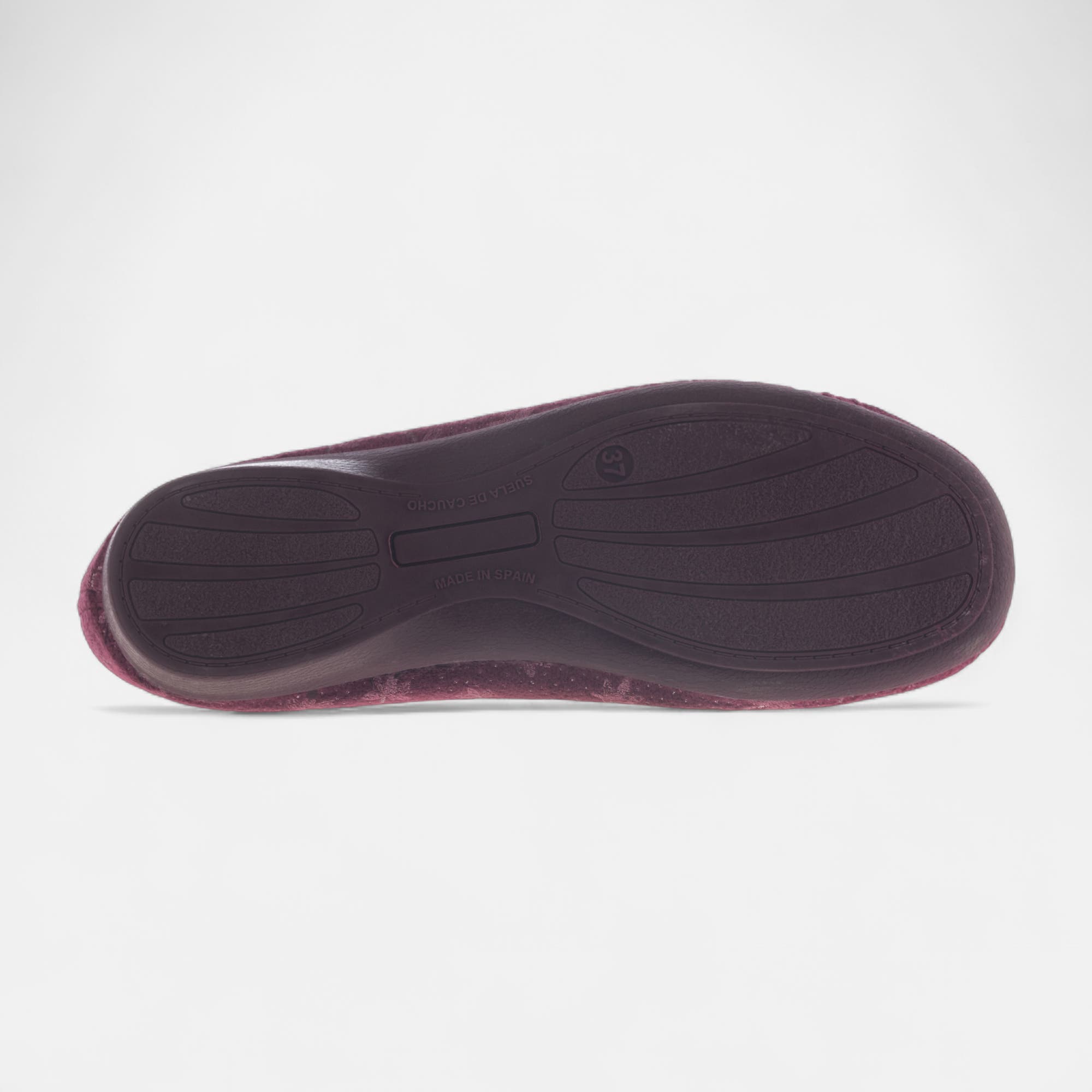 Chaussons ballerines Femme bordeaux