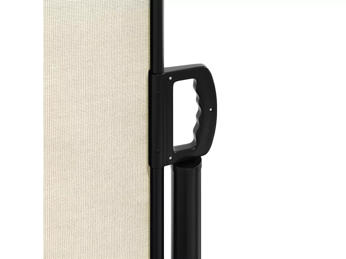 Auvent latéral rétractable crème 160x500 cm