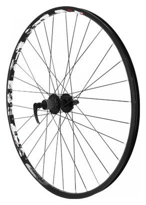 Roue vtt 29  karma disc arriere noir double paroi moyeu 6trous pour cassette Shimano-Sram 11-10-9-8v.  - 21mm inter et 27mm exter