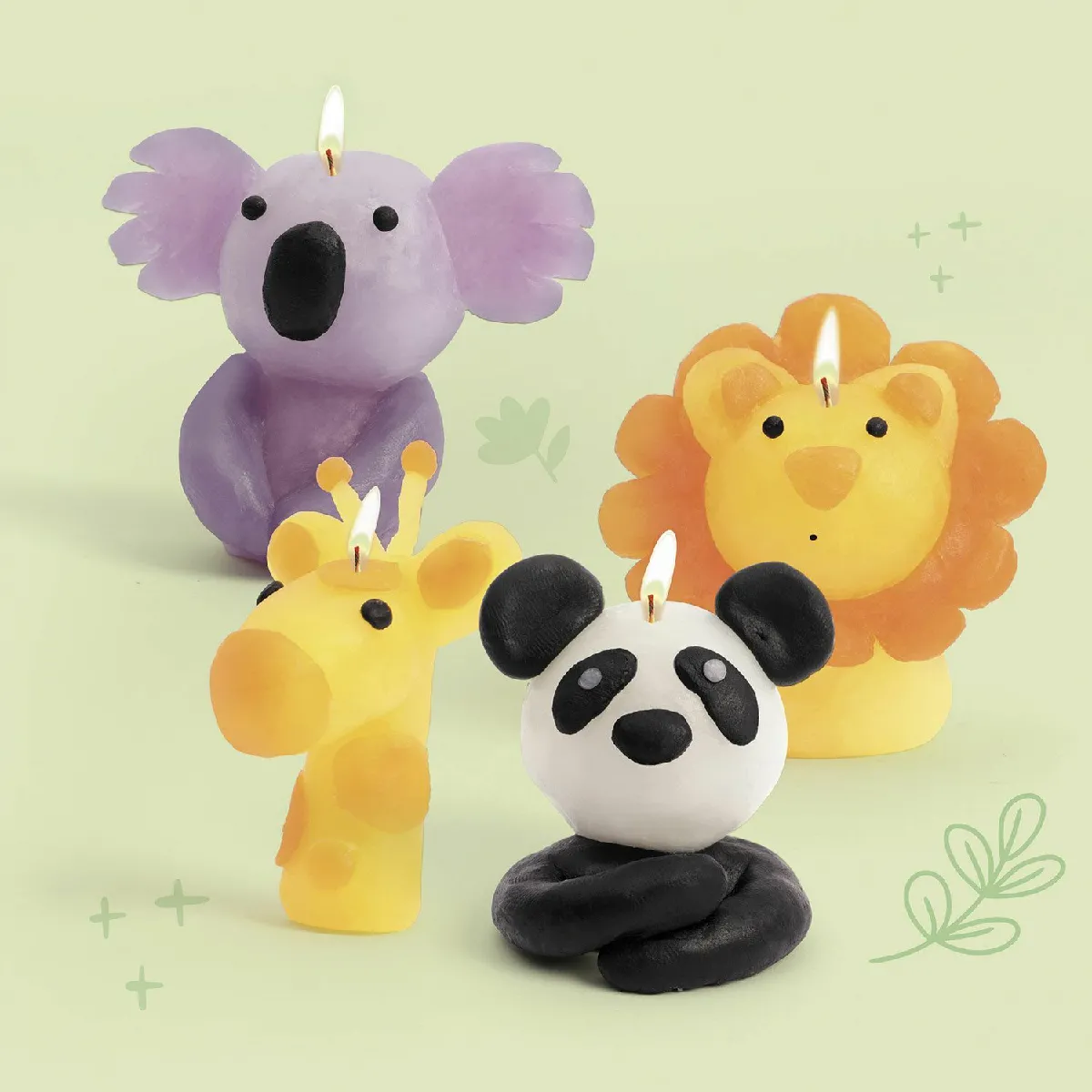 Graines Creatives Kit Bougies Animaux