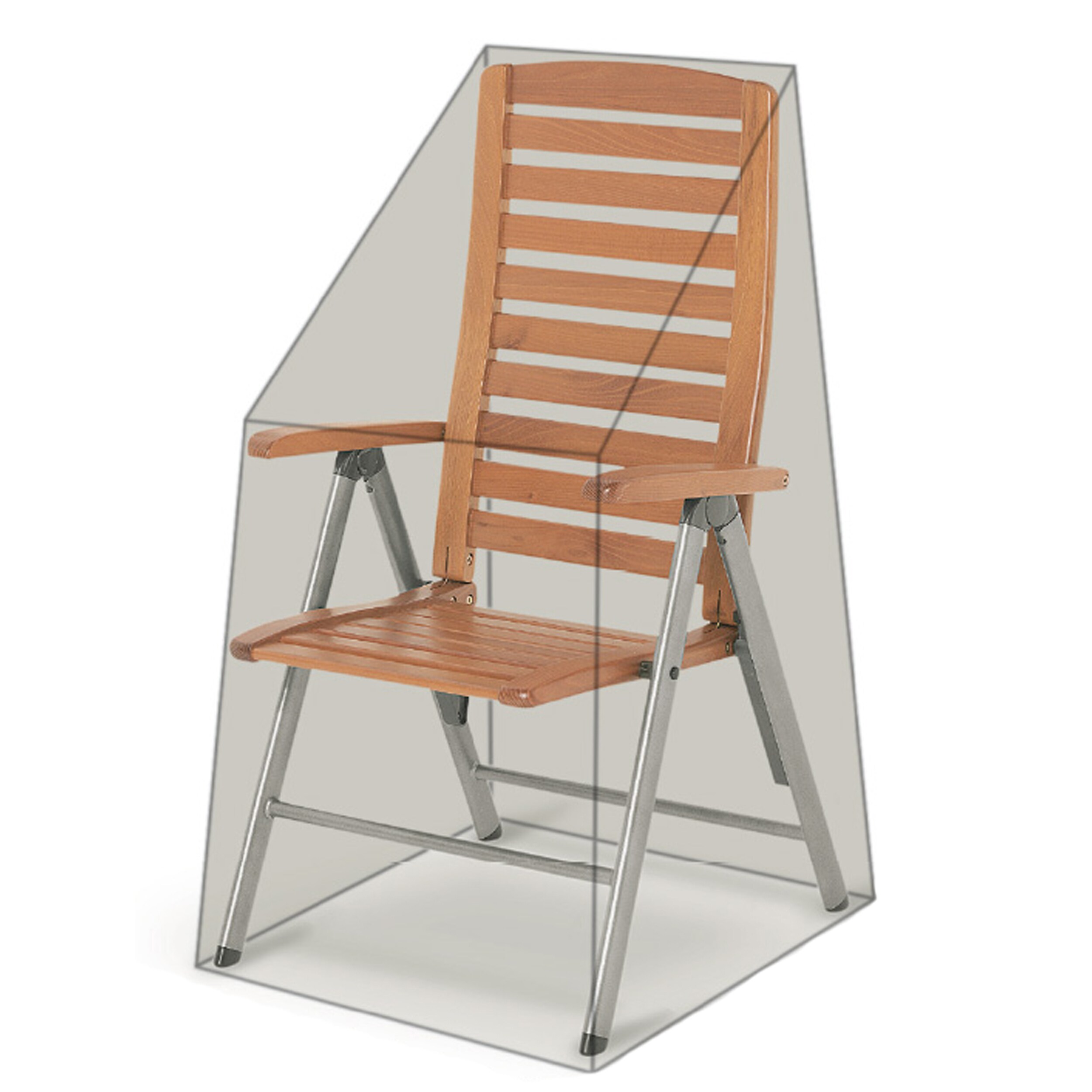 Grasekamp Black Premium Hochlehnerhülle60x74x112cm / stacking chair cover /atmungsaktiv / breathable