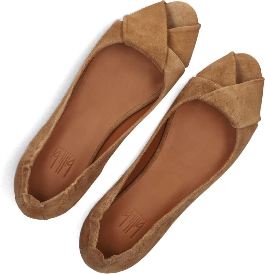 BILLI BI Ballerina Dames A9410 Maat: 38 Materiaal: Suède Kleur: Camel