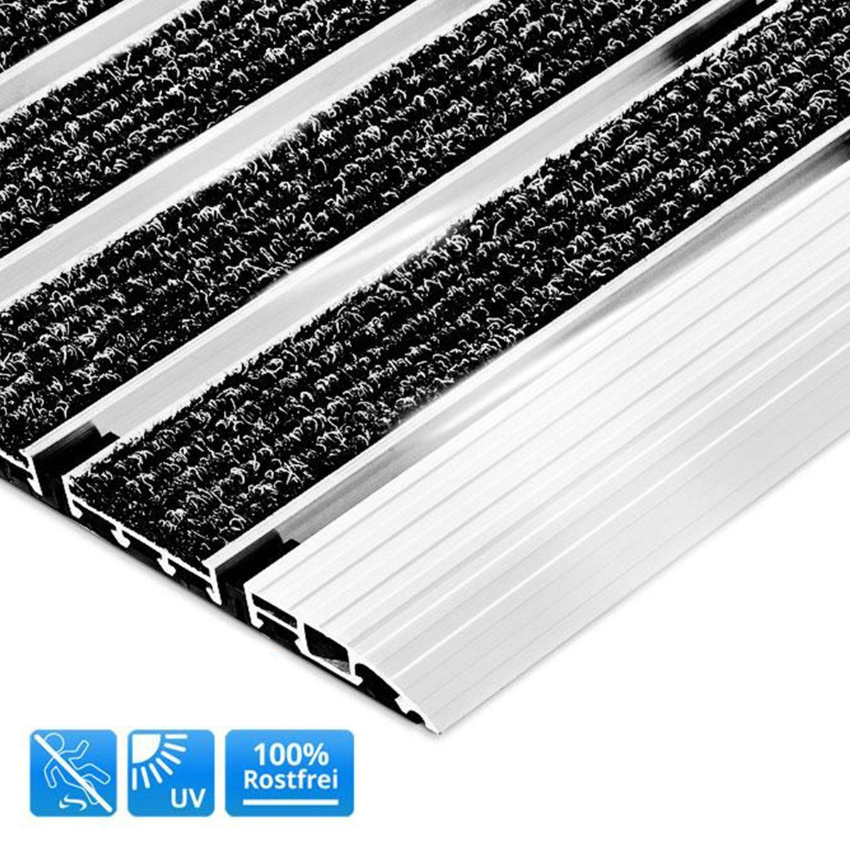 casa pura Elegant Mat | Schmutzfangmatte mit 2 Frames