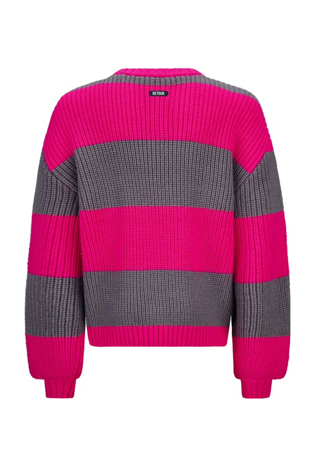 Retour Jeans gebreide trui fuchsia