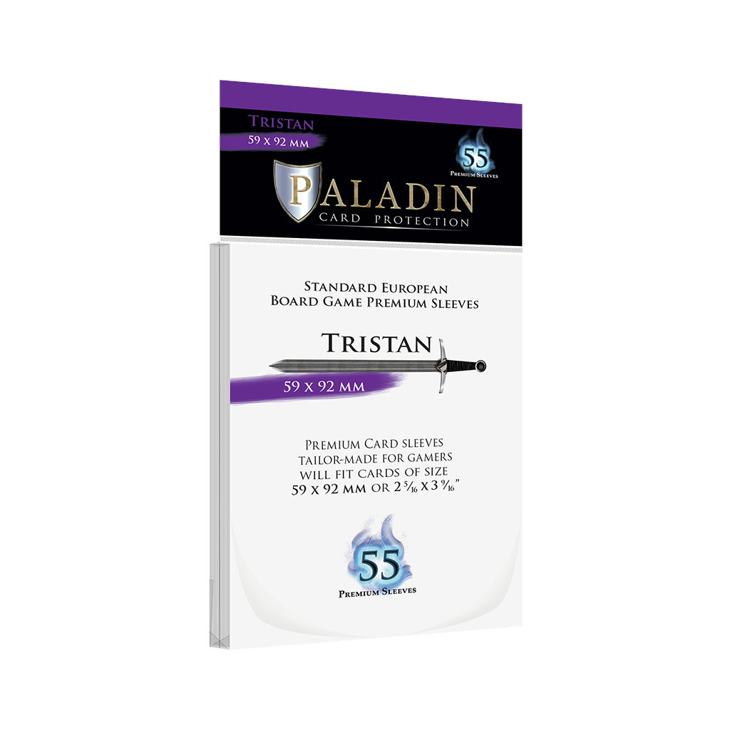 55 Protège Cartes Paladin - Tristan - Standard European 59 x 92 mm