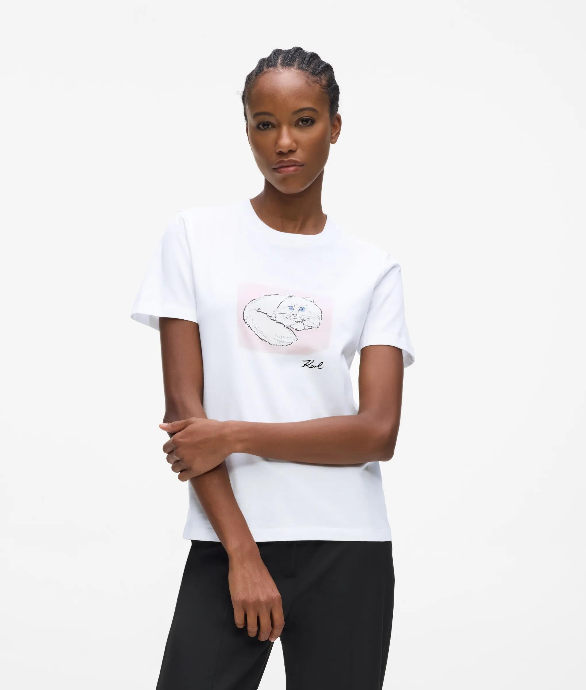 Geïllustreerd portret T-shirt