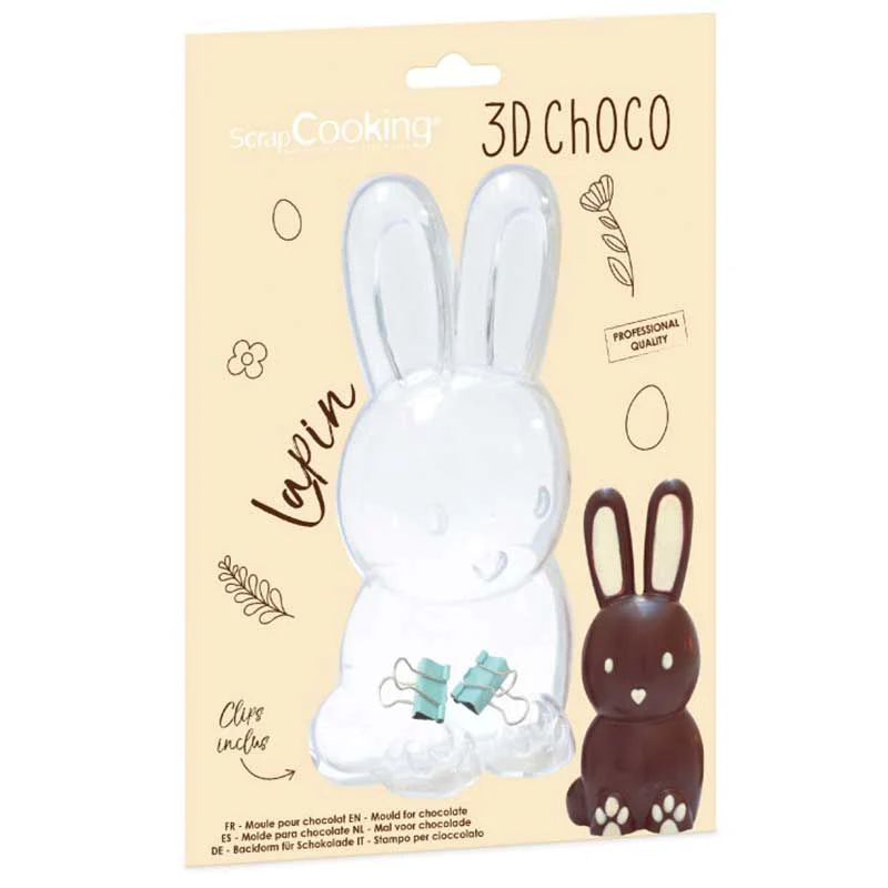 Moule à chocolat 3D Lapin Scrapcooking