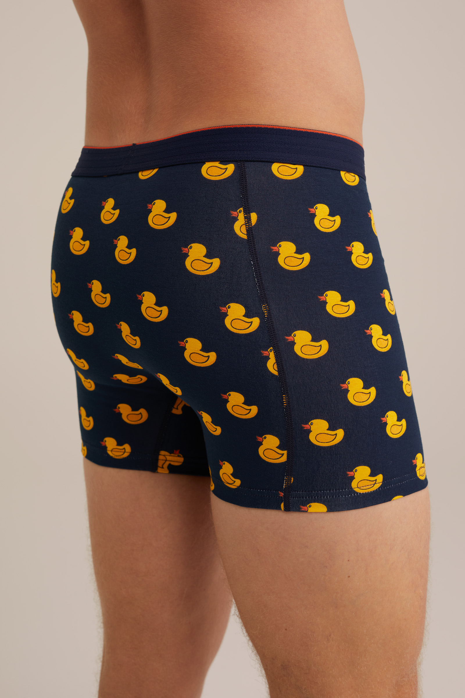 boxershort met dessin Fundamentals Donkerblauw