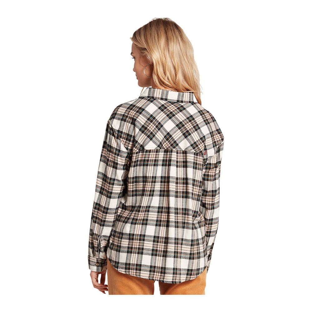 Volcom PLAID TO MEET U - Chemise Femme mushroom