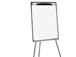 Flipovertavle, Bi-Office Design Tripod, 100 x 70 cm, med teleskopben