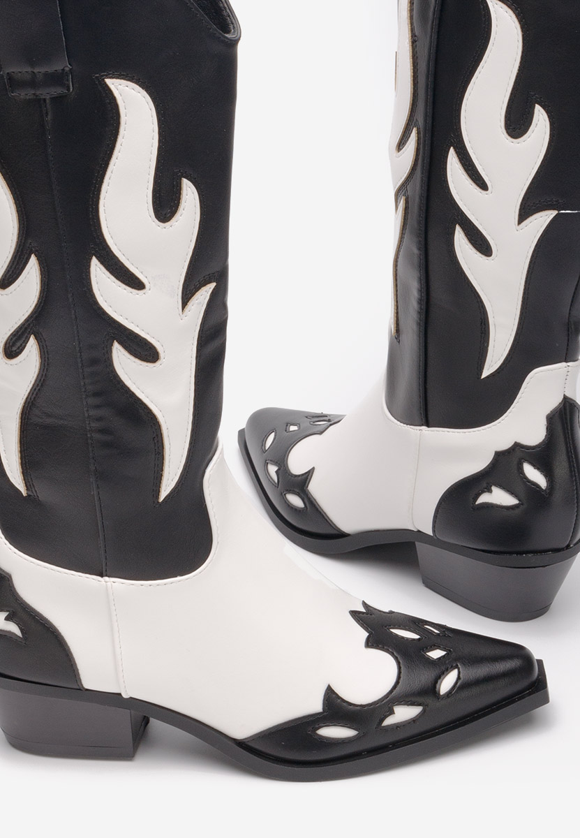 Bottes cowboy femme noires Celesta