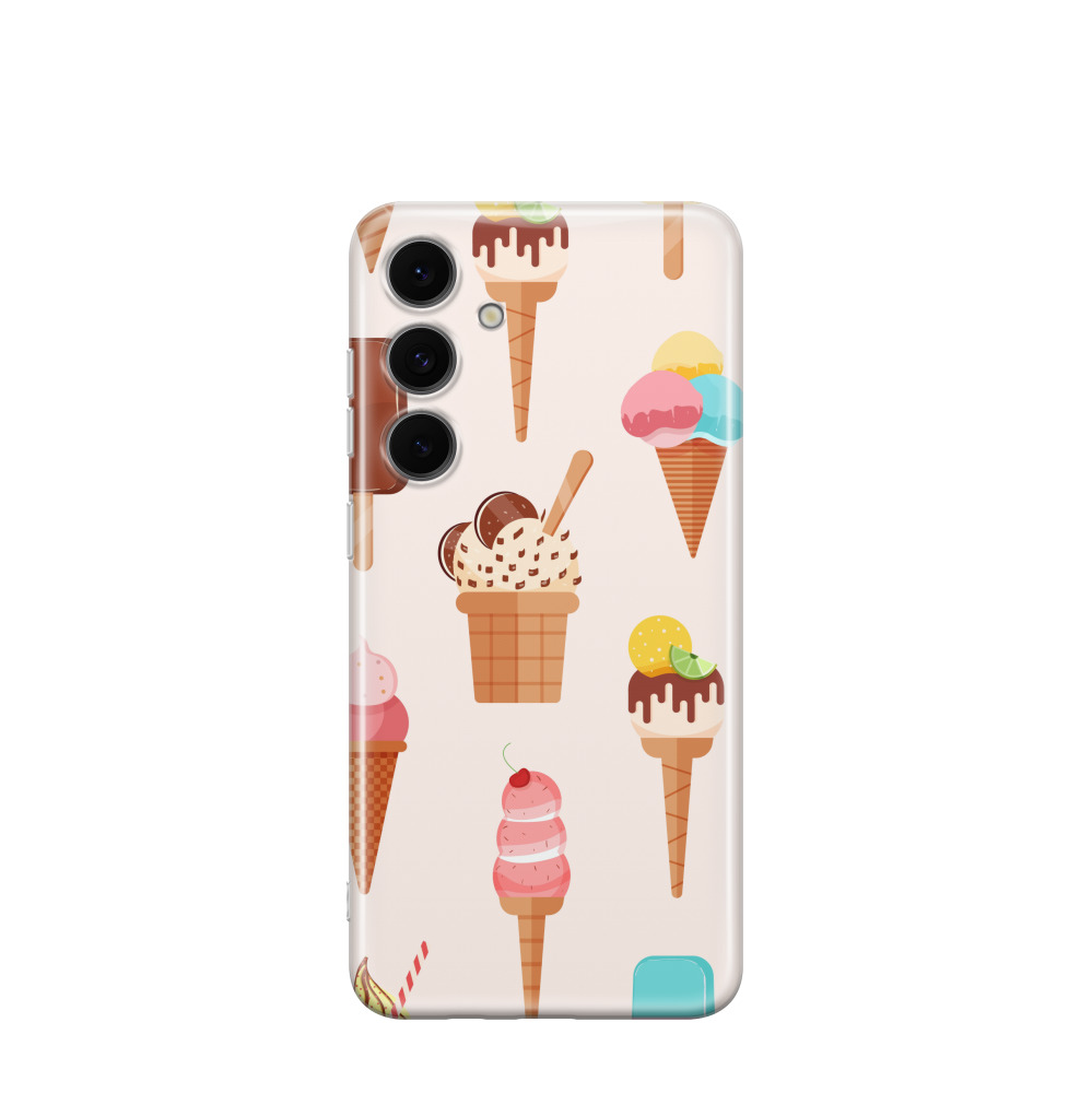 Samsung Galaxy S24 FE Gummi Hülle Gelato Fiesta - Versch. Farben
