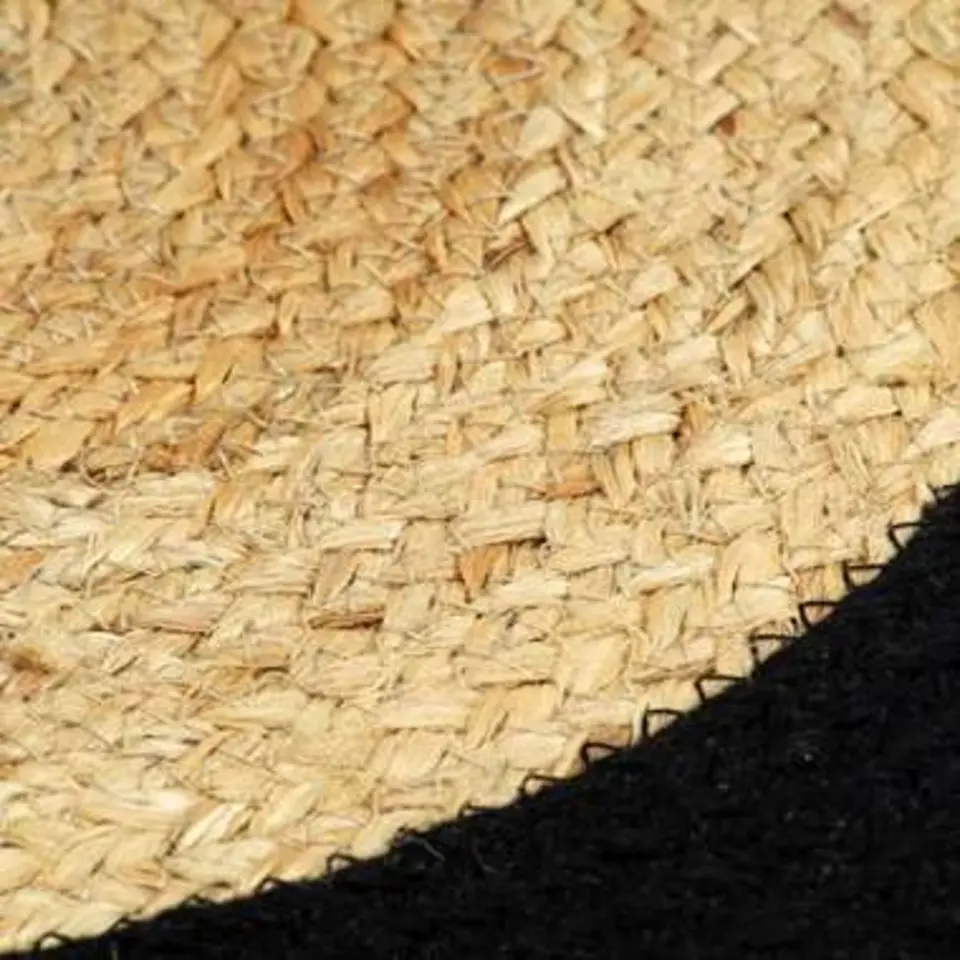 vidaXL - Placemat - Zwart - Katoen - 6 stuks