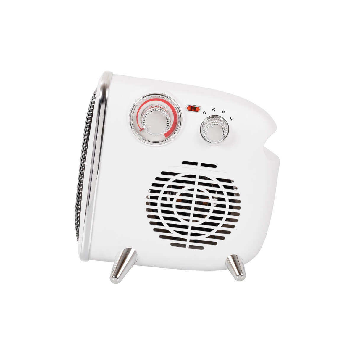 EUROM Retro Heizstrahler Ventilator 1800 Watt und 3 Leistungsstufen weiß