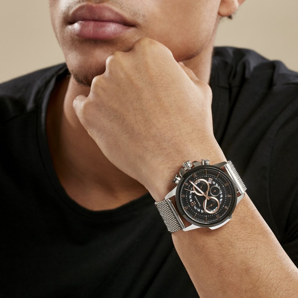 Montre Pierre Lannier Sentinelle Noir