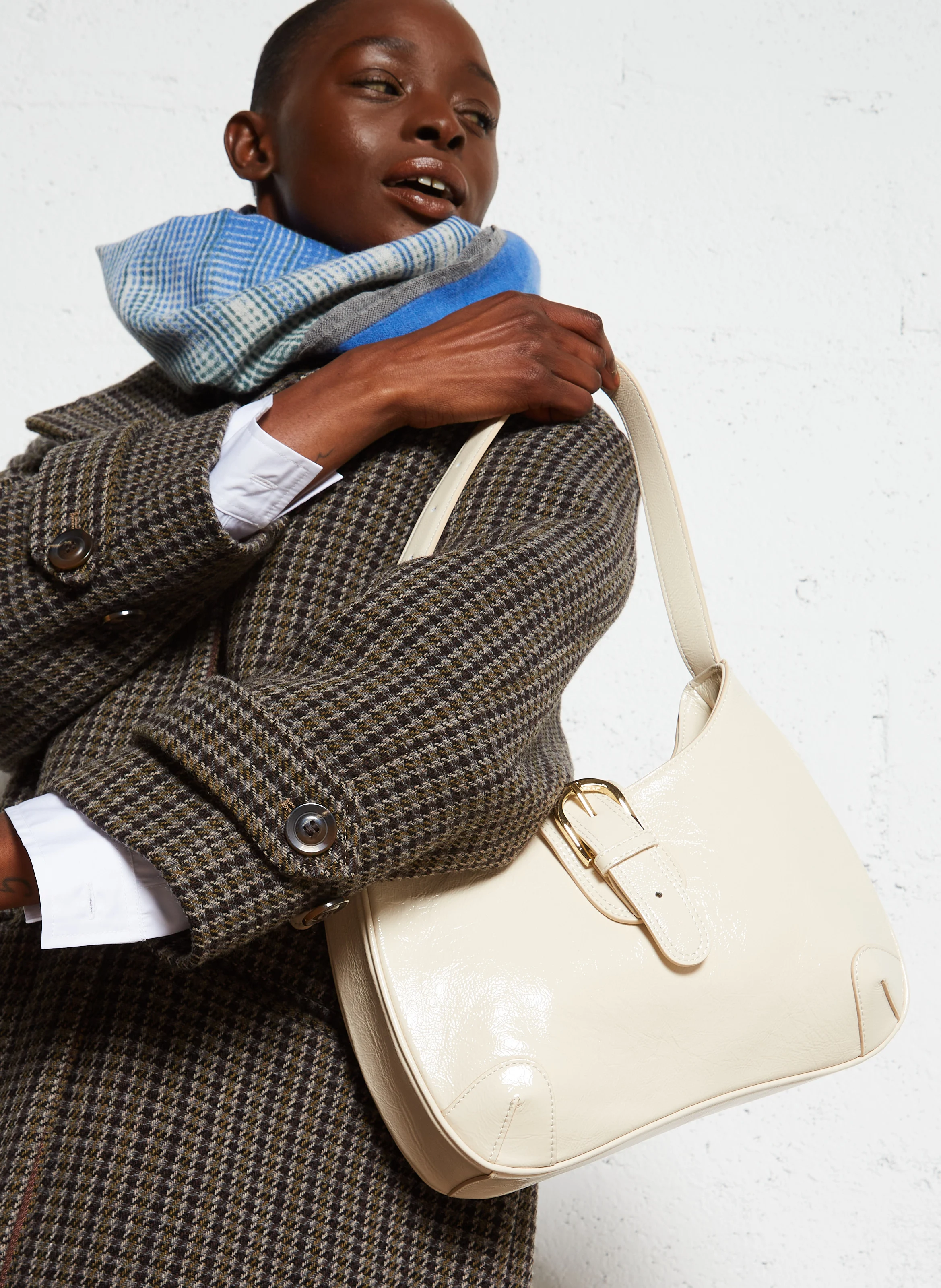 ELIANOR - Sac épaule en cuir | Blanc