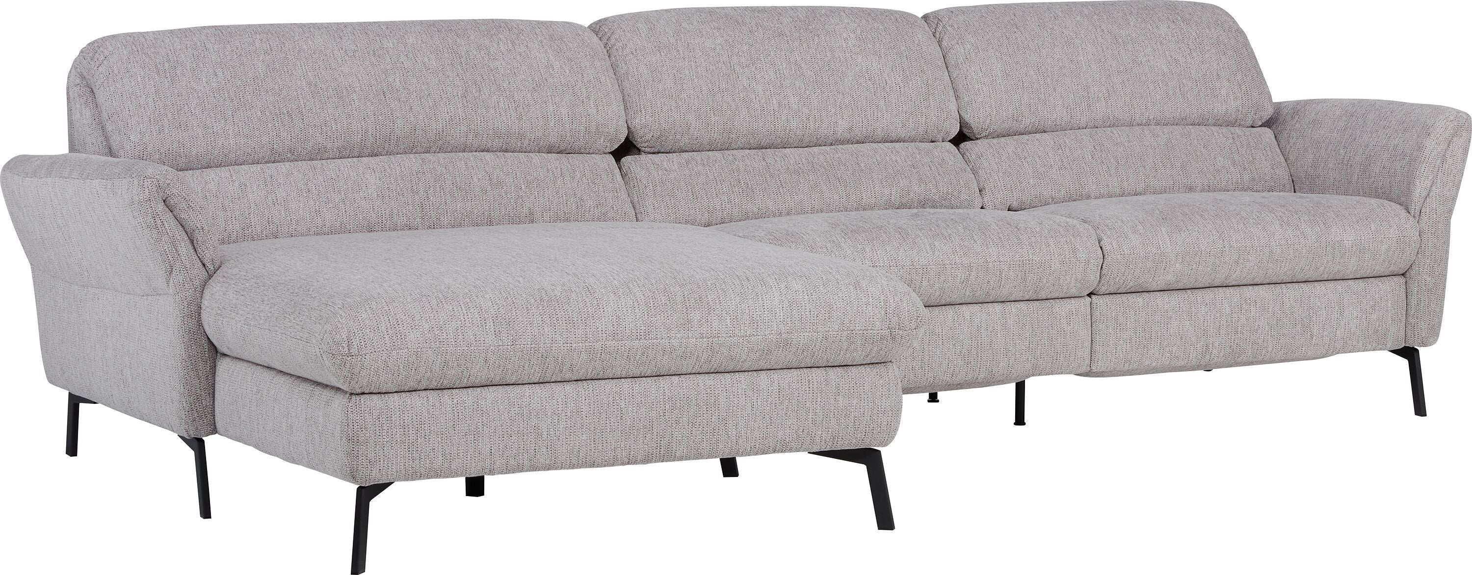 SEBO Ecksofa - Hellgrau / B: 284.0 cm x T: 161.0 cm x H: 84.0 cm
