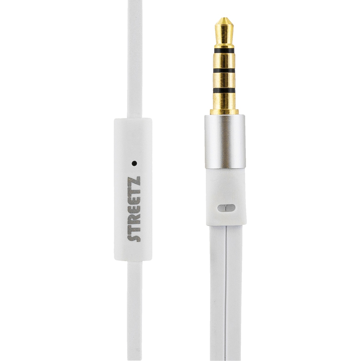 E120 Stayinear headset 1button remote 3.5mm mic white