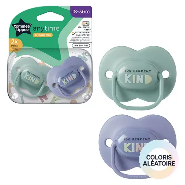 Chupeta Tommee Tippee Closer To Nature Classic, unissex, 18-36 meses, pacote com 2 unidades