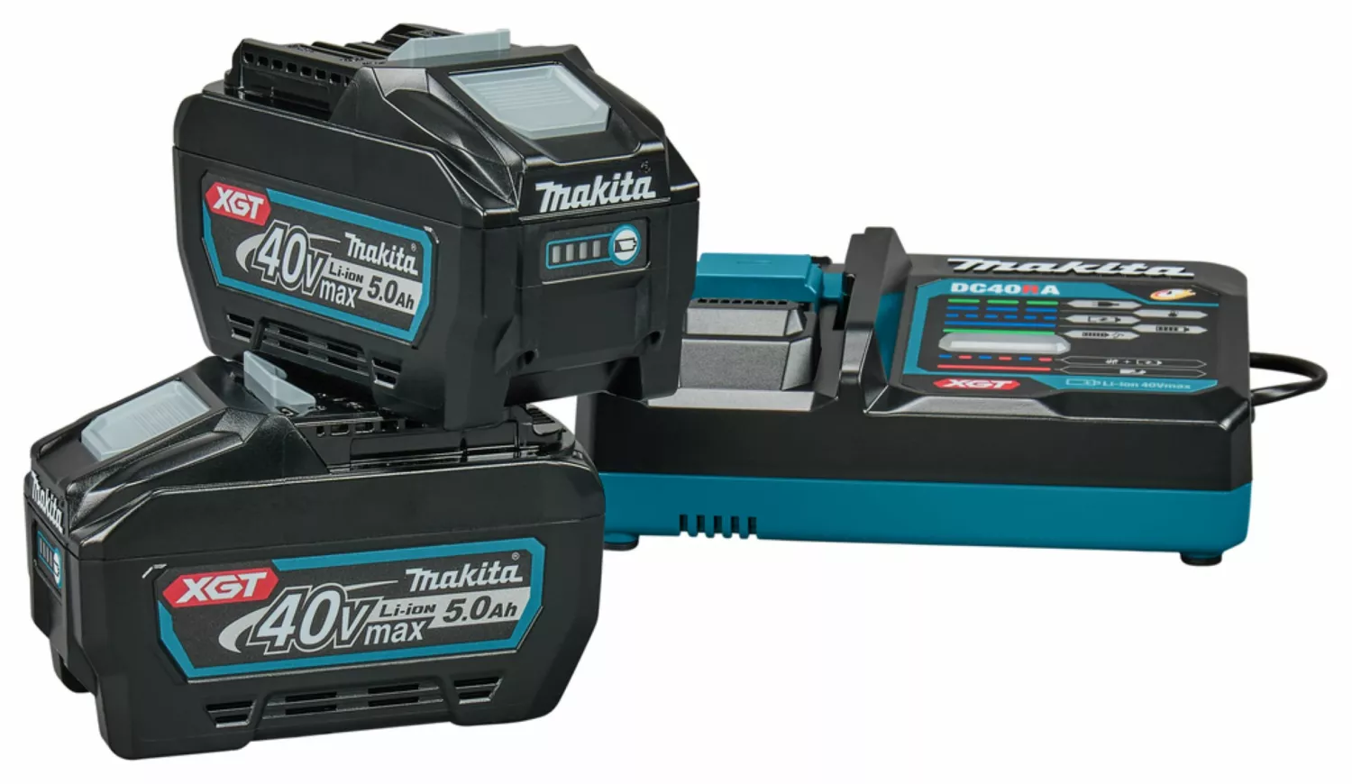 Makita 1911V6-0 40V Li-ion accu starterset (2x 5.0Ah accu)   lader