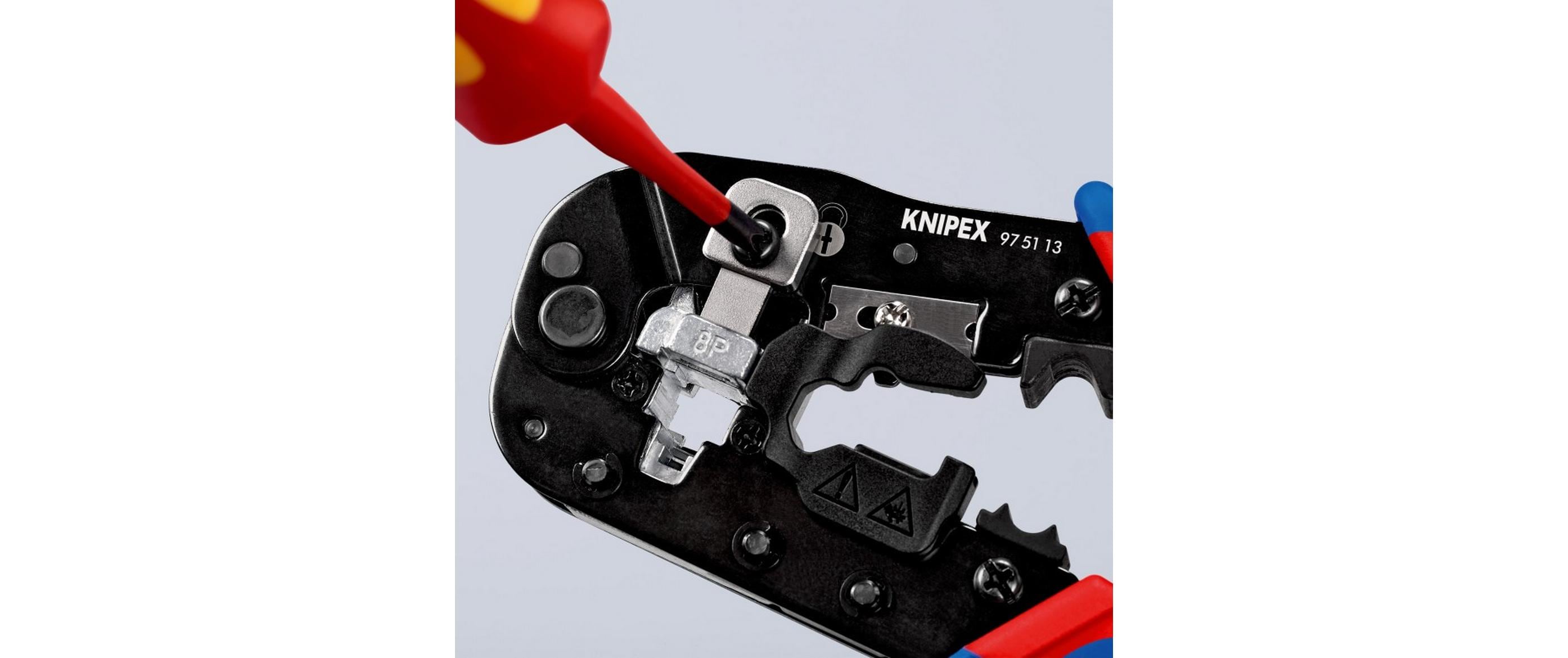 Crimpzange für RJ45-Westernstecker 190 mmCrimpzange für Kabelschnitt